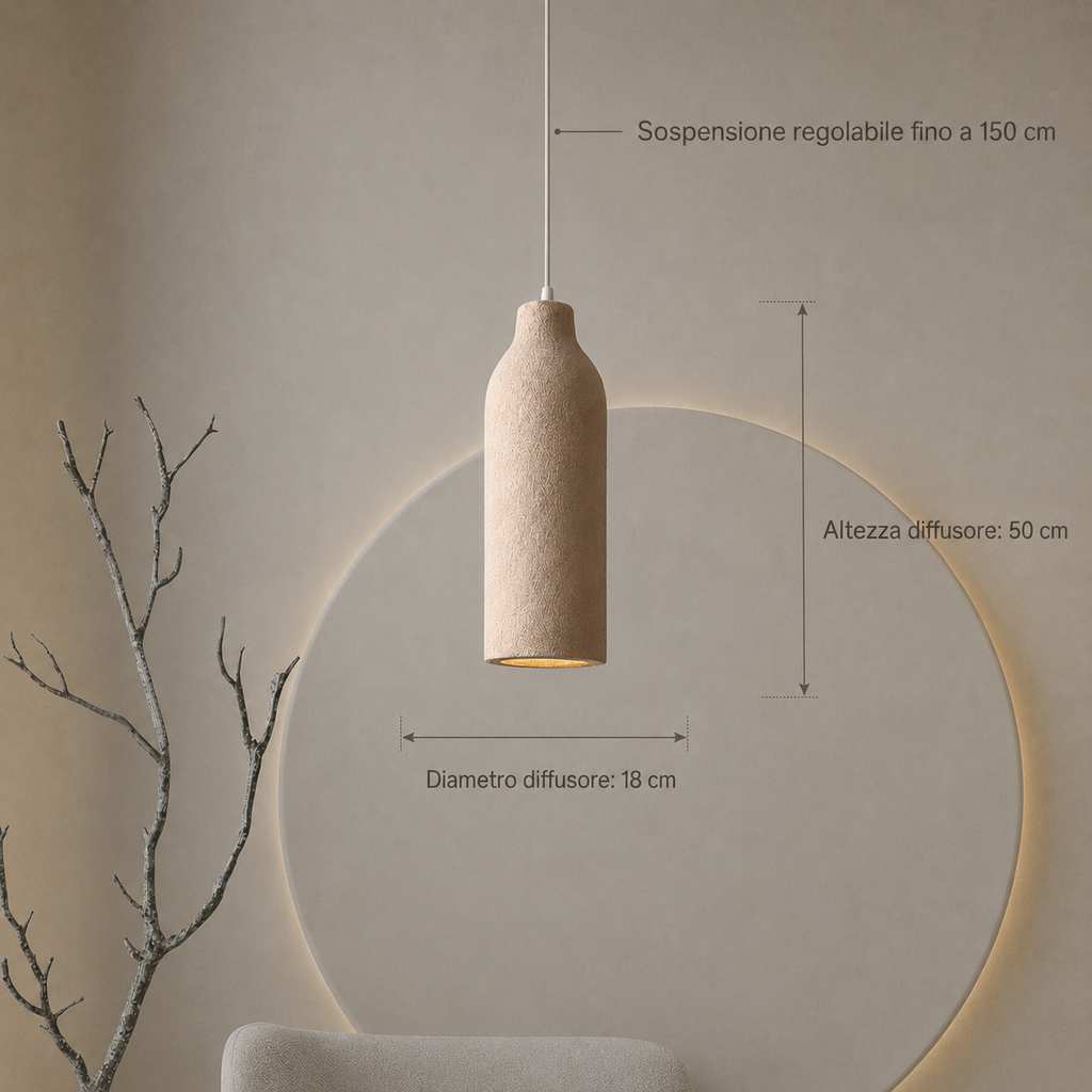Lampadario pendenti Wabi-sabi vintage
