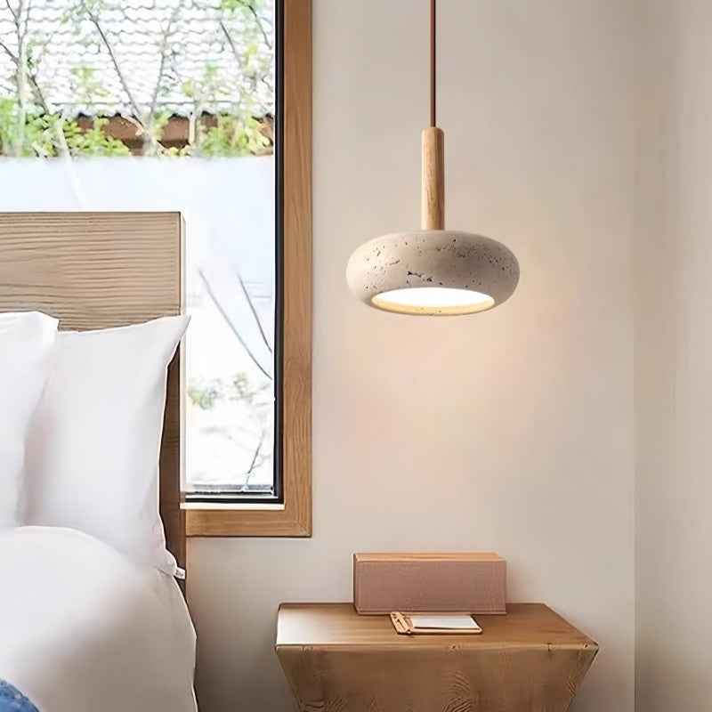 Tradizionale lampada pendente giapponese Wabi Sabi
