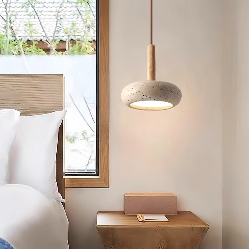 Tradizionale lampada pendente giapponese Wabi Sabi