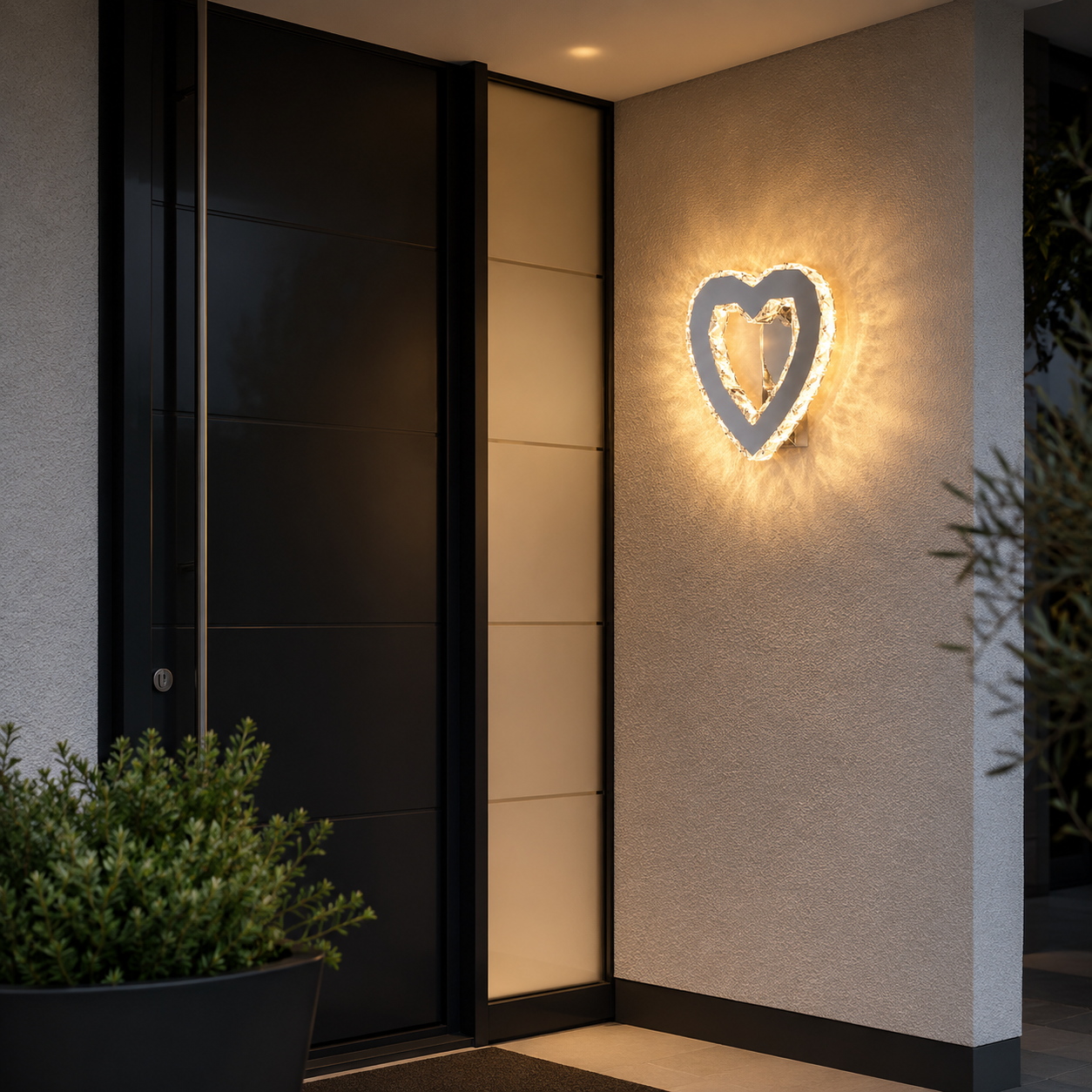 Luma Amore – Applique LED crystal a cuore