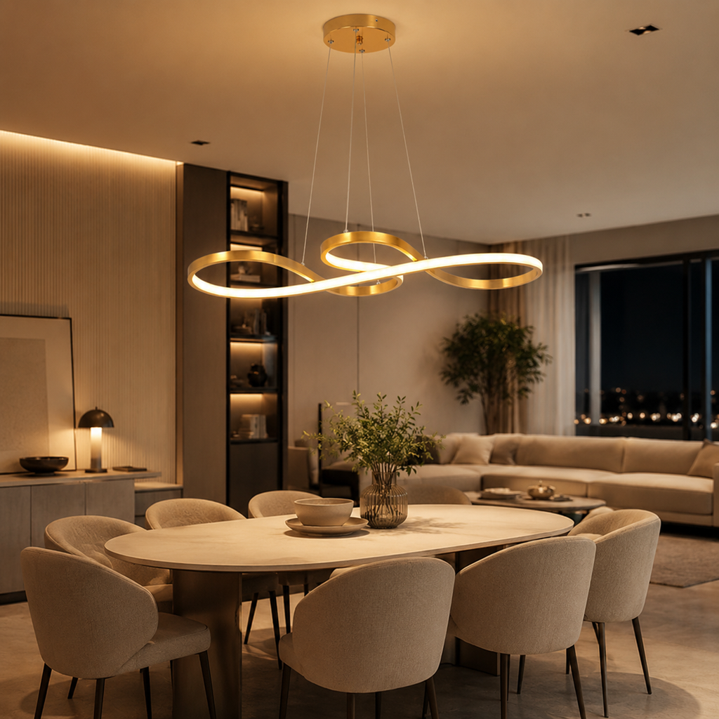 Luma Infinity – Lampadario LED sospeso dimmerabile