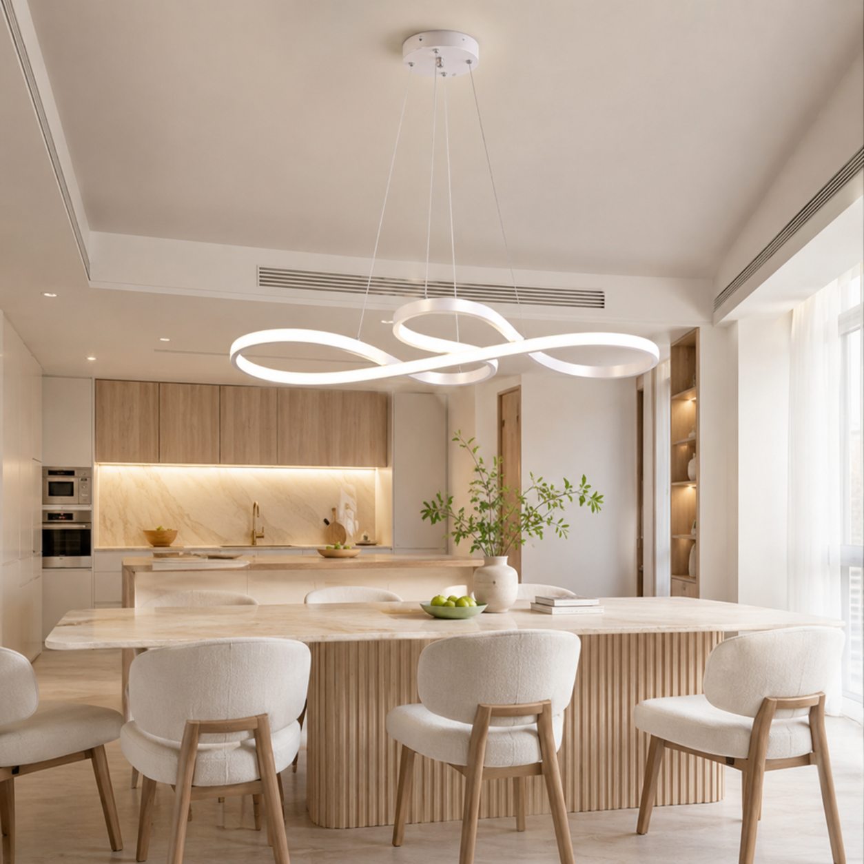 Luma Infinity – Lampadario LED sospeso dimmerabile