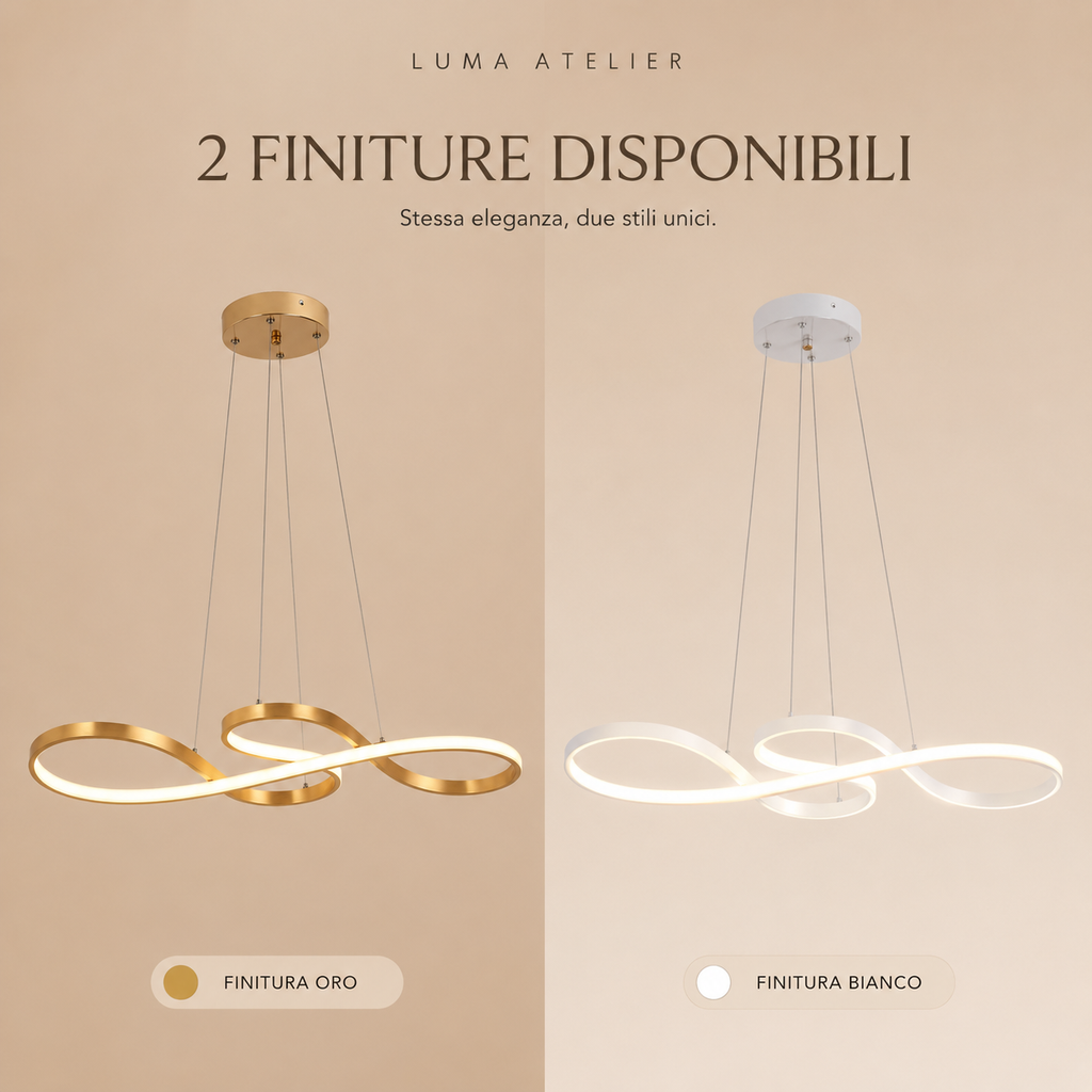 Luma Infinity – Lampadario LED sospeso dimmerabile