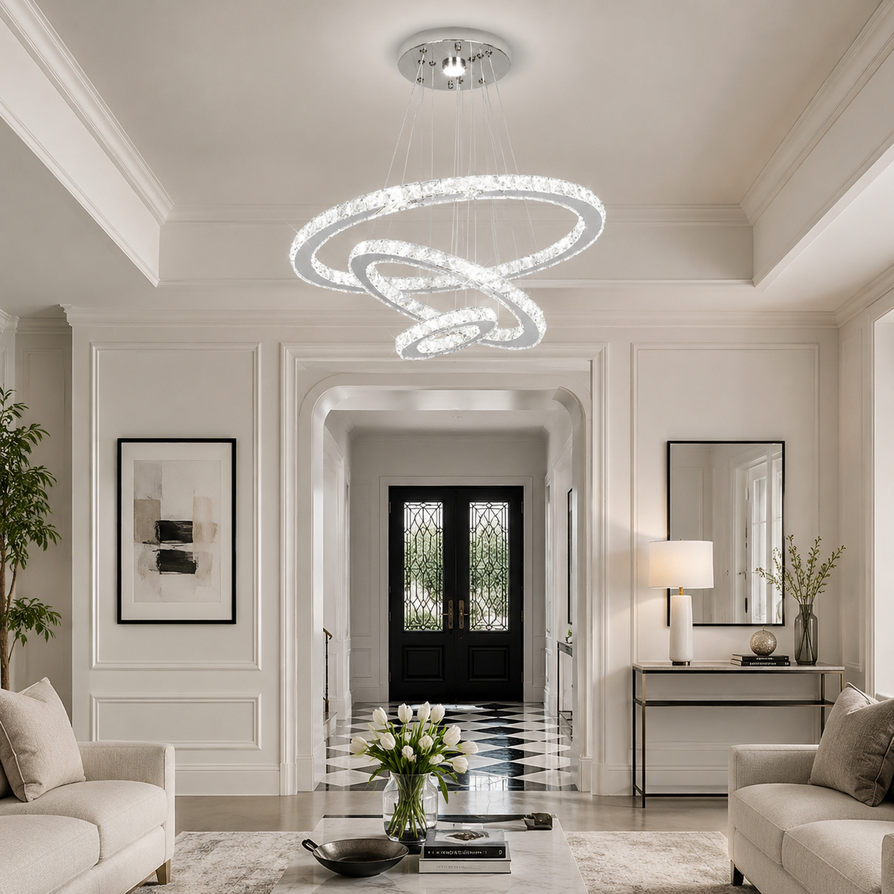 Luma Crystal Loop – Lampadario LED sospeso crystal