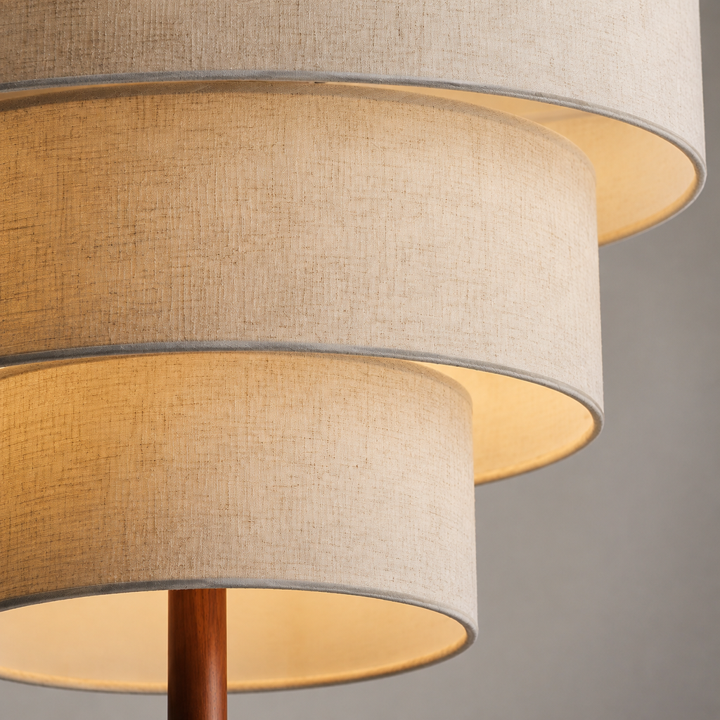 Lampadario in tessuto Wabi Sabi minimalista nordico