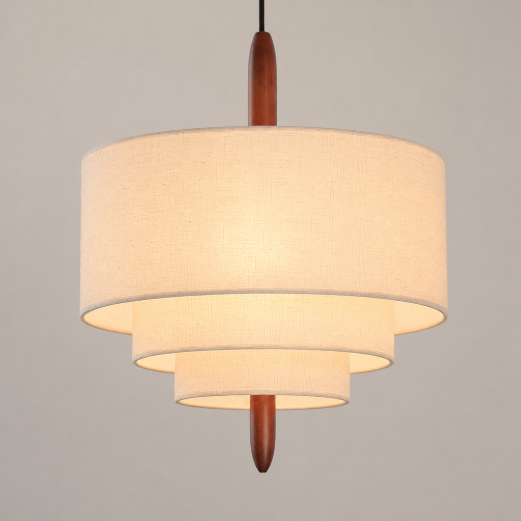 Lampadario in tessuto Wabi Sabi minimalista nordico