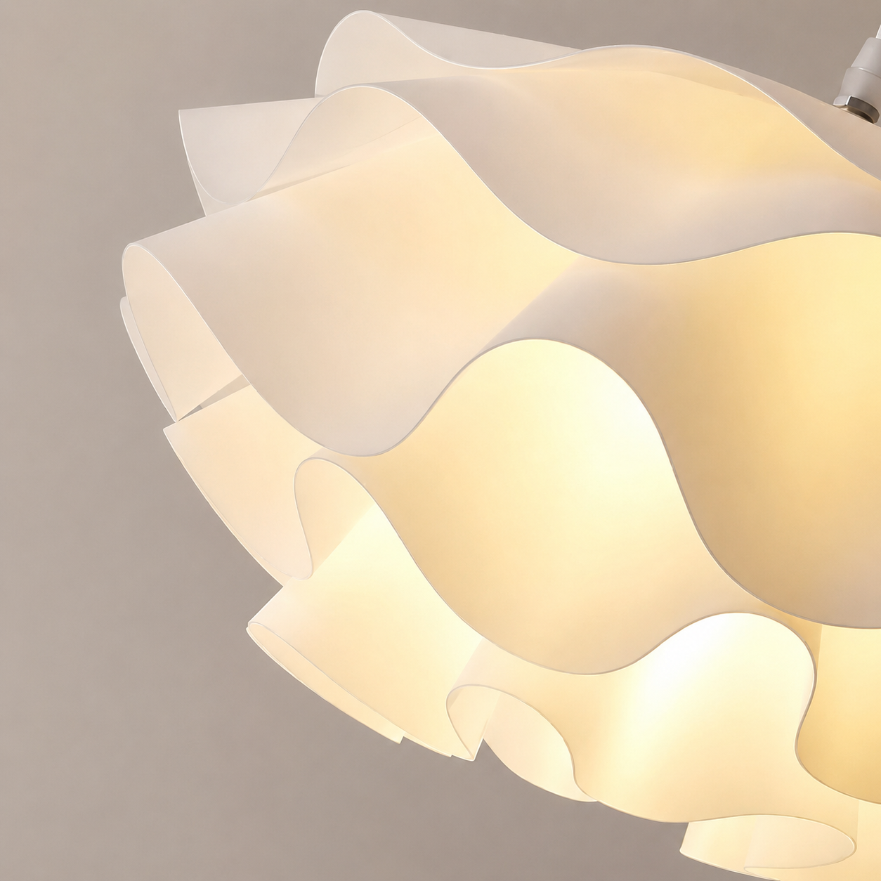 Luce pendente a fiore di loto luce nordica bianca a soffitto