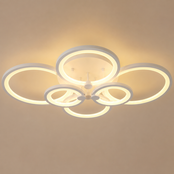 Luma Aureo – Plafoniera LED dimmerabile a 6 anelli