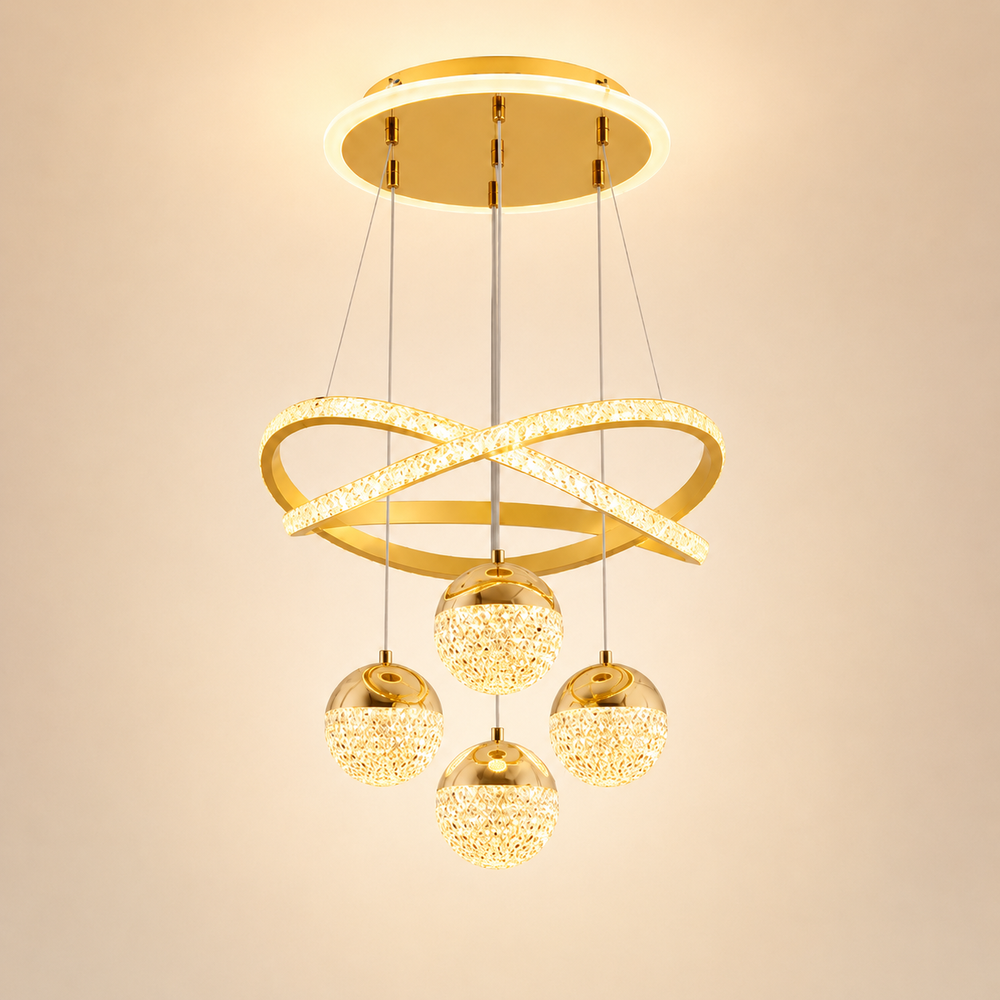 Luma Orbit  Lampadario LED moderno per un tocco di eleganza