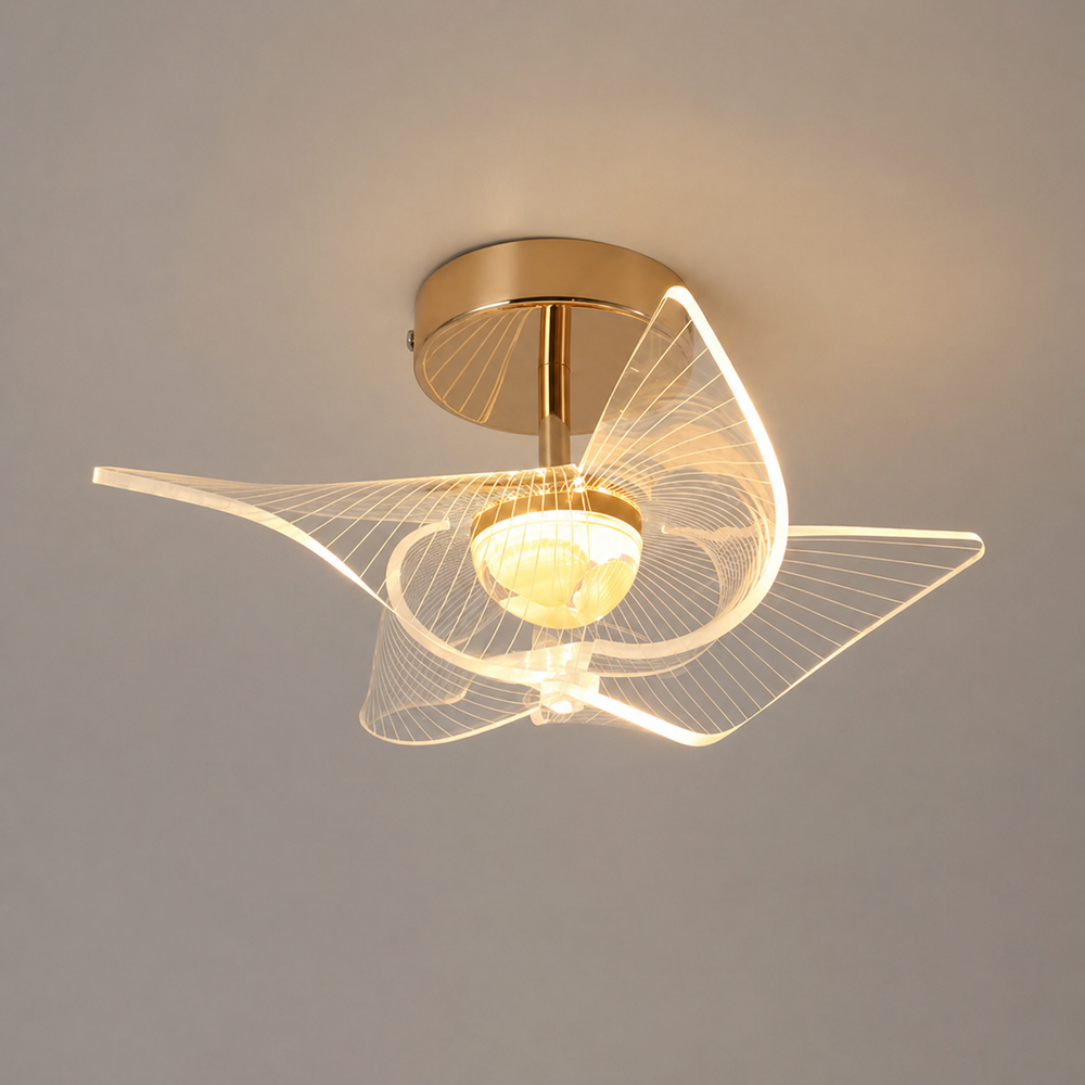 Plafoniera Aurelia LED oro – Eleganza e luminosità per ogni ambiente