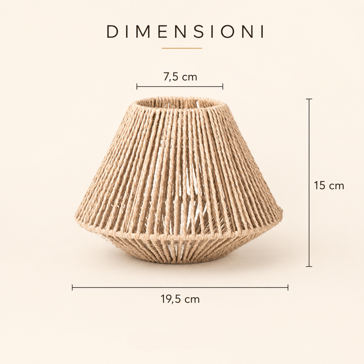 Luma Mugi – Sospensione in corda naturale