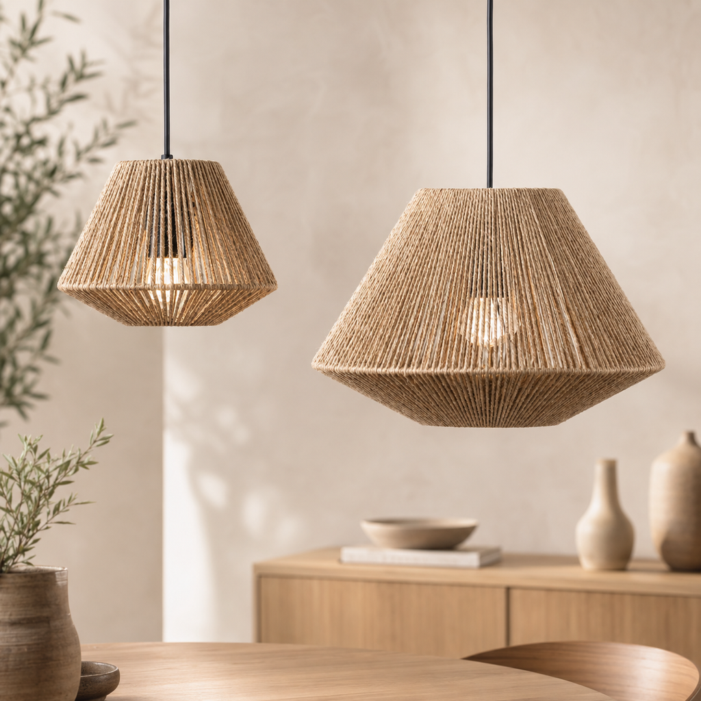 Luma Mugi – Natural Rope Pendant Light