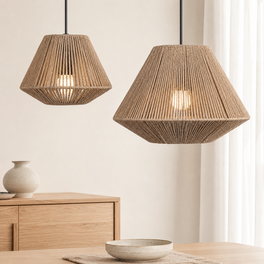 Luma Mugi – Natural Rope Pendant Light