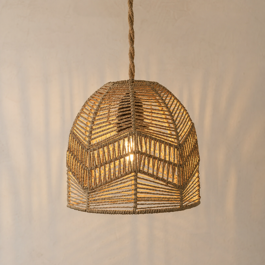 Lampada a Sospensione  Intrecciata a Mano