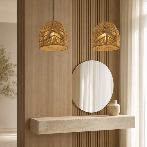 Lampada a Sospensione  Intrecciata a Mano