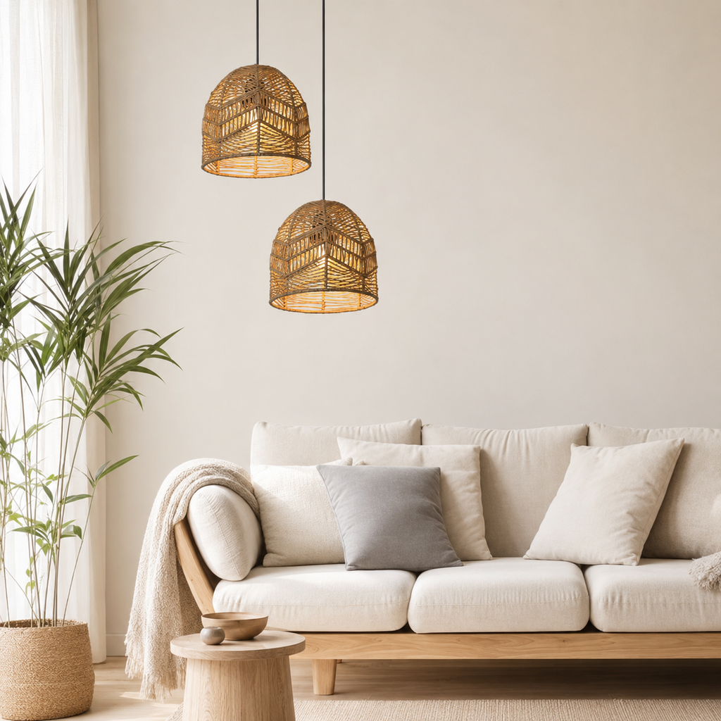 Lampada a Sospensione  Intrecciata a Mano
