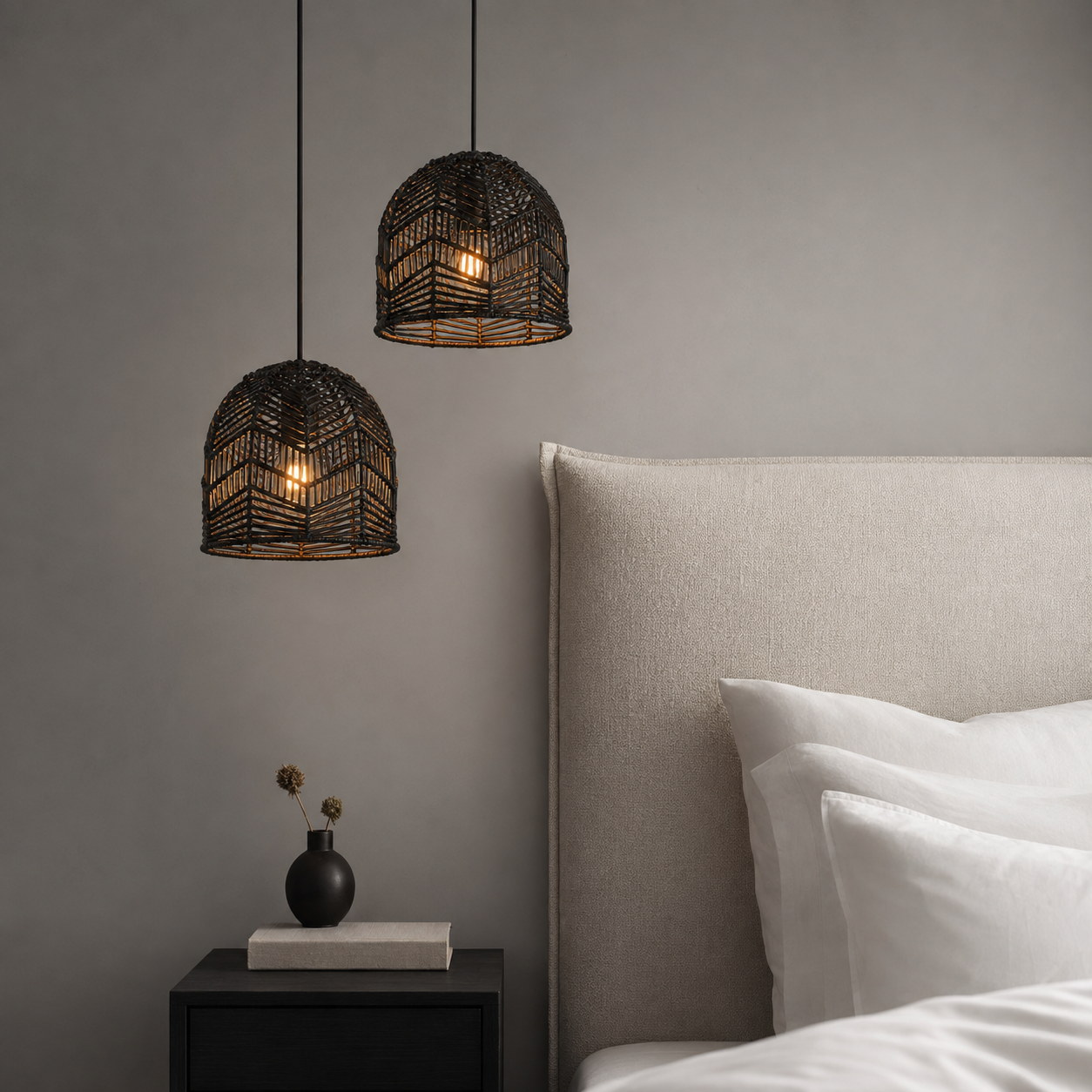 Lampada a Sospensione  Intrecciata a Mano