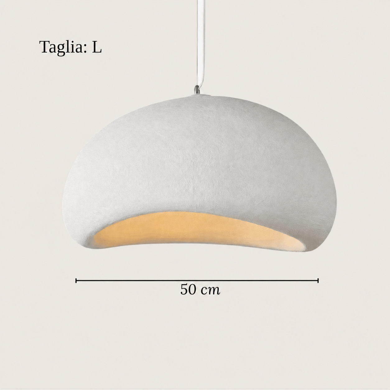 Lampadario appeso minimalista Wabi-Sabi in stile giapponese