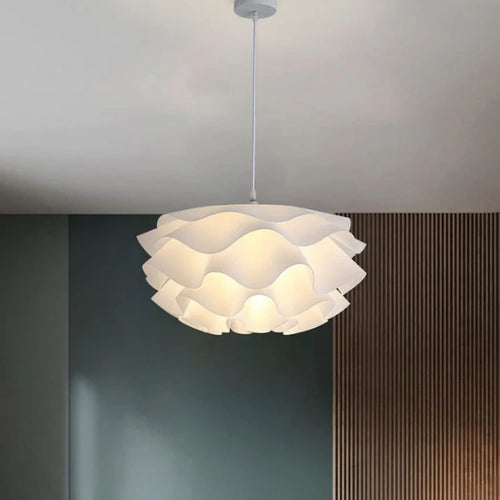 Luce pendente a fiore di loto luce nordica bianca a soffitto