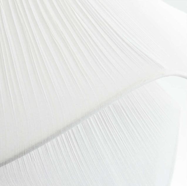 Lampadario in tessuto a vento cremoso Wabi Sabi minimalista nordico