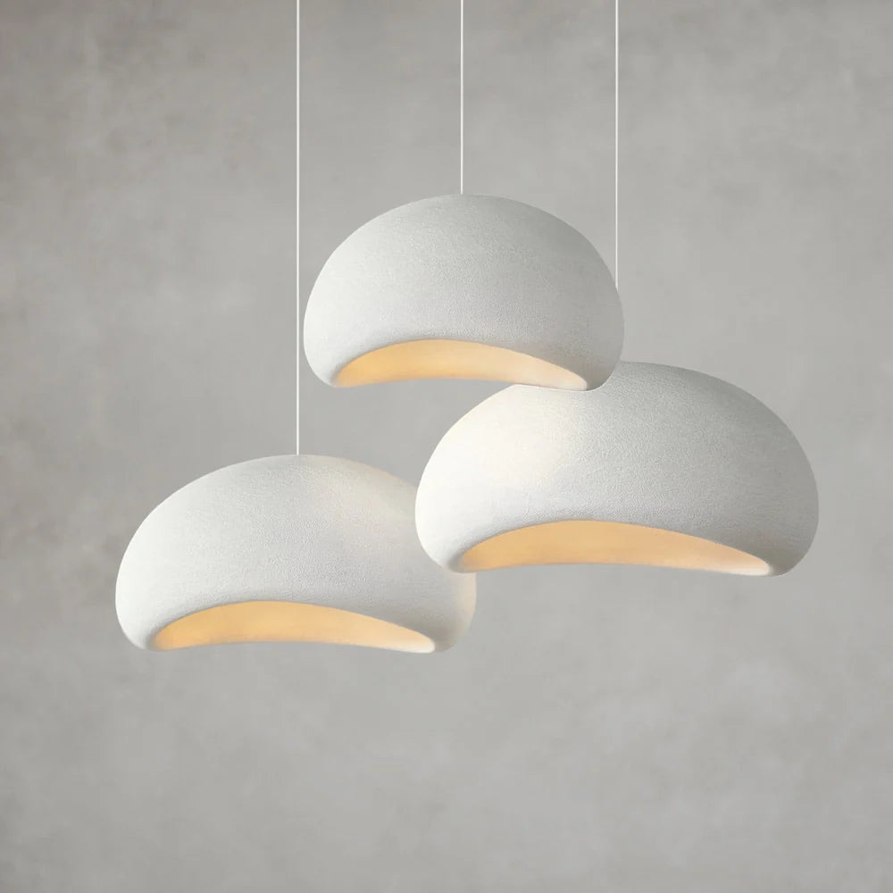 Lampadario appeso minimalista Wabi-Sabi in stile giapponese