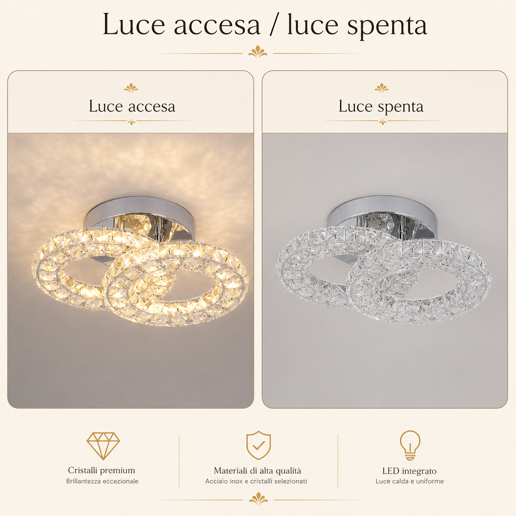Luma Cristal – Plafoniera LED crystal