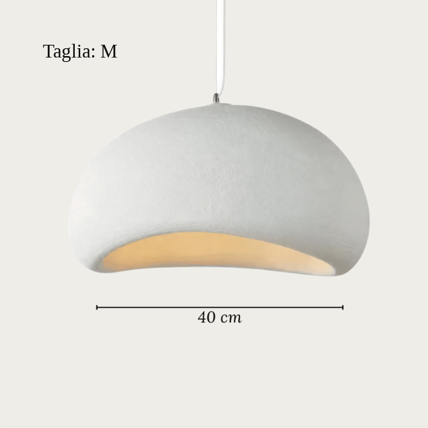 Lampadario appeso minimalista Wabi-Sabi in stile giapponese