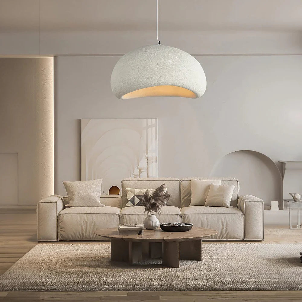 Lampadario appeso minimalista Wabi-Sabi in stile giapponese
