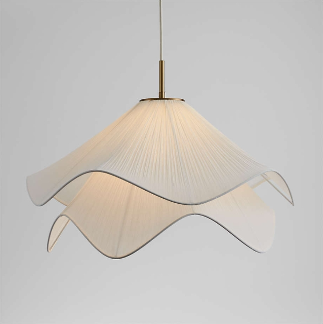 Luma Vela – Lampadario Wabi-Sabi in tessuto