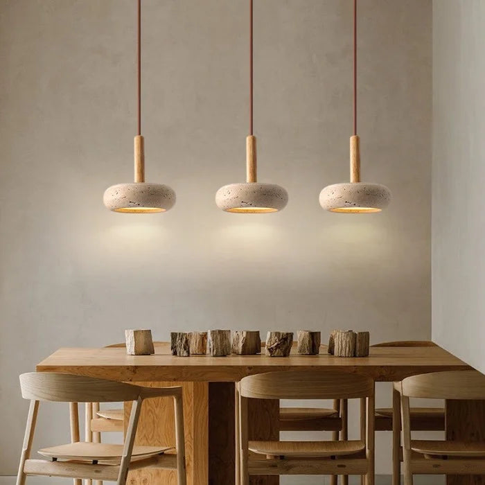Tradizionale lampada pendente giapponese Wabi Sabi