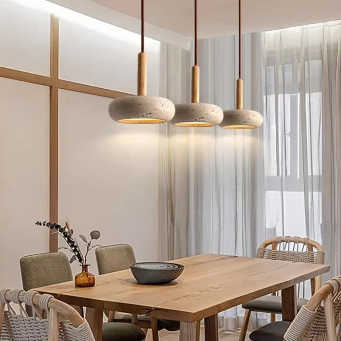 Tradizionale lampada pendente giapponese Wabi Sabi