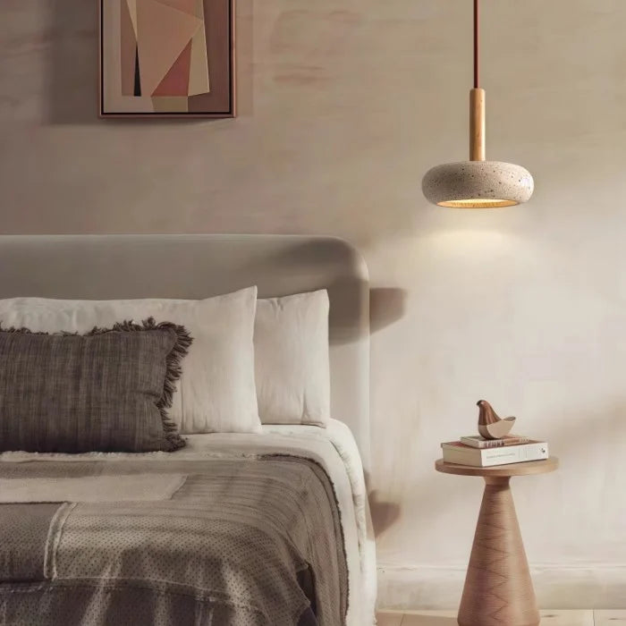 Tradizionale lampada pendente giapponese Wabi Sabi